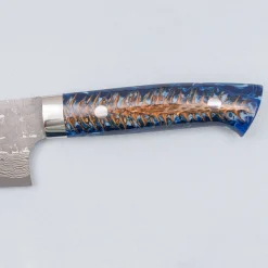 Takeshi Saji VG10 Cross Tsuchime Kurouchi Pinecone Gyuto 21 cm