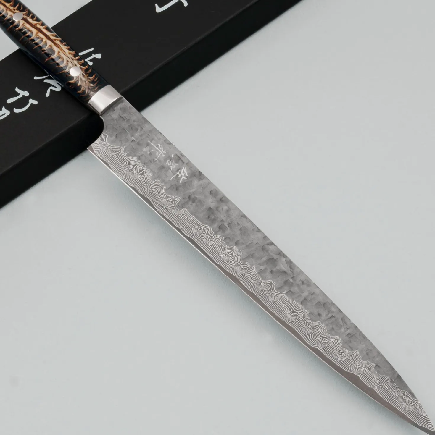 Takeshi Saji VG10 Cross Tsuchime Kurouchi Pinecone Sujihiki 27 cm