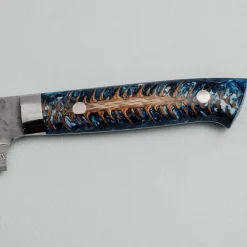 Takeshi Saji VG10 Cross Tsuchime Kurouchi Pinecone Sujihiki 24 cm