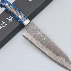 Takeshi Saji VG10 Cross Tsuchime Kurouchi Pinecone Santoku 18 cm