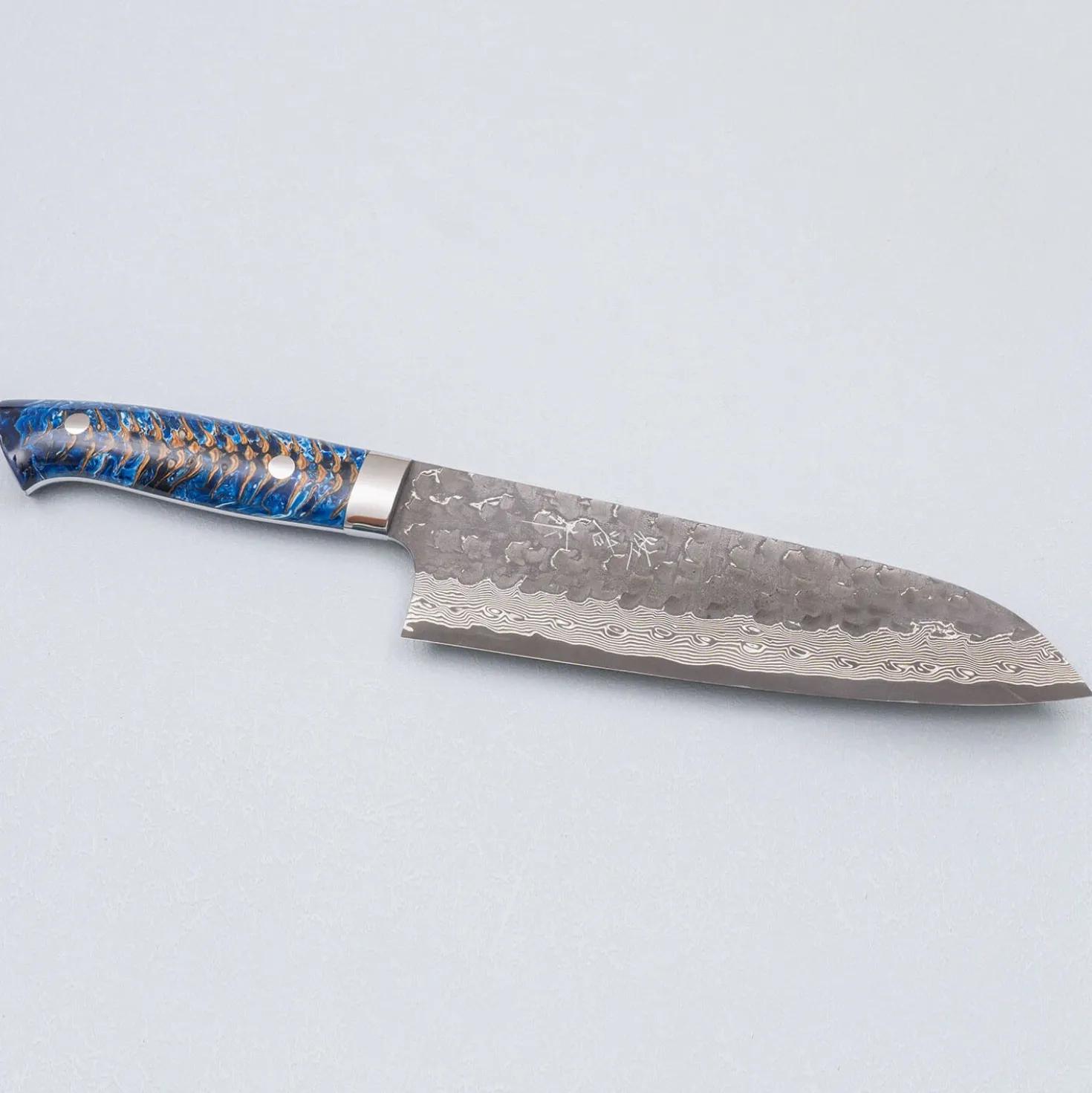 Takeshi Saji VG10 Cross Tsuchime Kurouchi Pinecone Santoku 18 cm