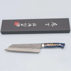 Takeshi Saji VG10 Cross Tsuchime Kurouchi Pinecone Bunka 18 cm