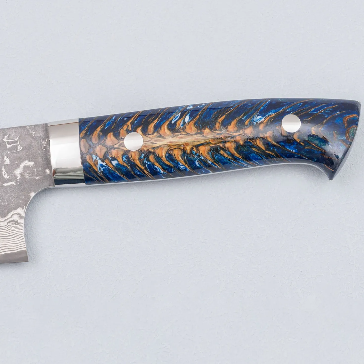 Takeshi Saji VG10 Cross Tsuchime Kurouchi Pinecone Bunka 18 cm