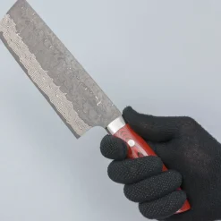 Takeshi Saji VG10 Cross Tsuchime Kurouchi Bunka 17 cm