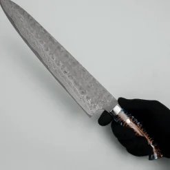 Takeshi Saji VG10 Cross Tsuchime Kurouchi Pinecone Gyuto 27 cm