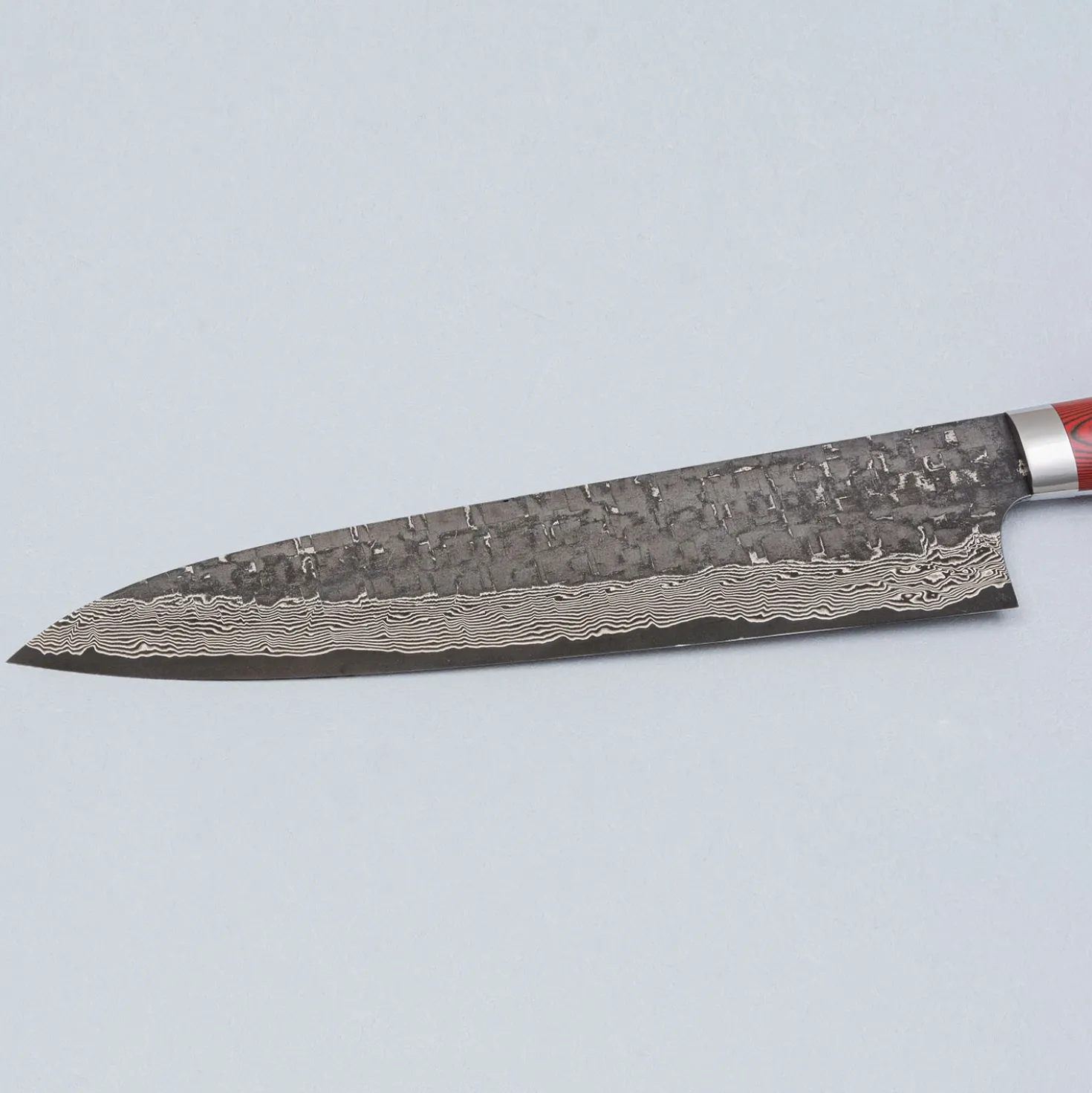 Takeshi Saji VG10 Cross Tsuchime Kurouchi Gyuto 24 cm