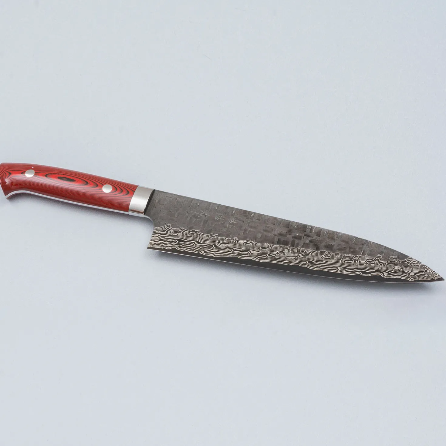 Takeshi Saji VG10 Cross Tsuchime Kurouchi Gyuto 21 cm