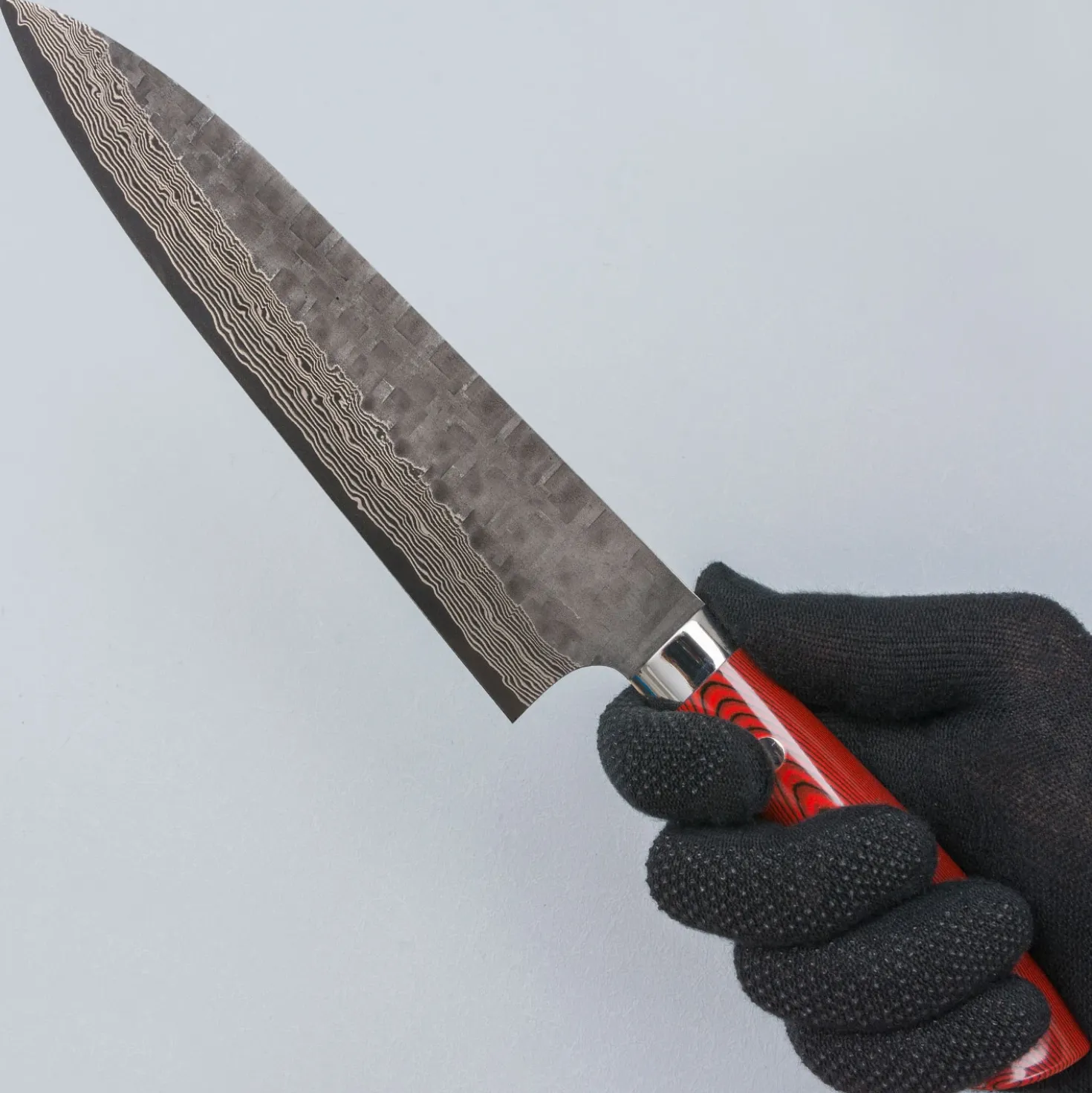 Takeshi Saji VG10 Cross Tsuchime Kurouchi Gyuto 21 cm