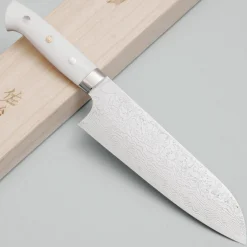 Takeshi Saji VG10 Diamond Finish Corian Santoku 18 cm