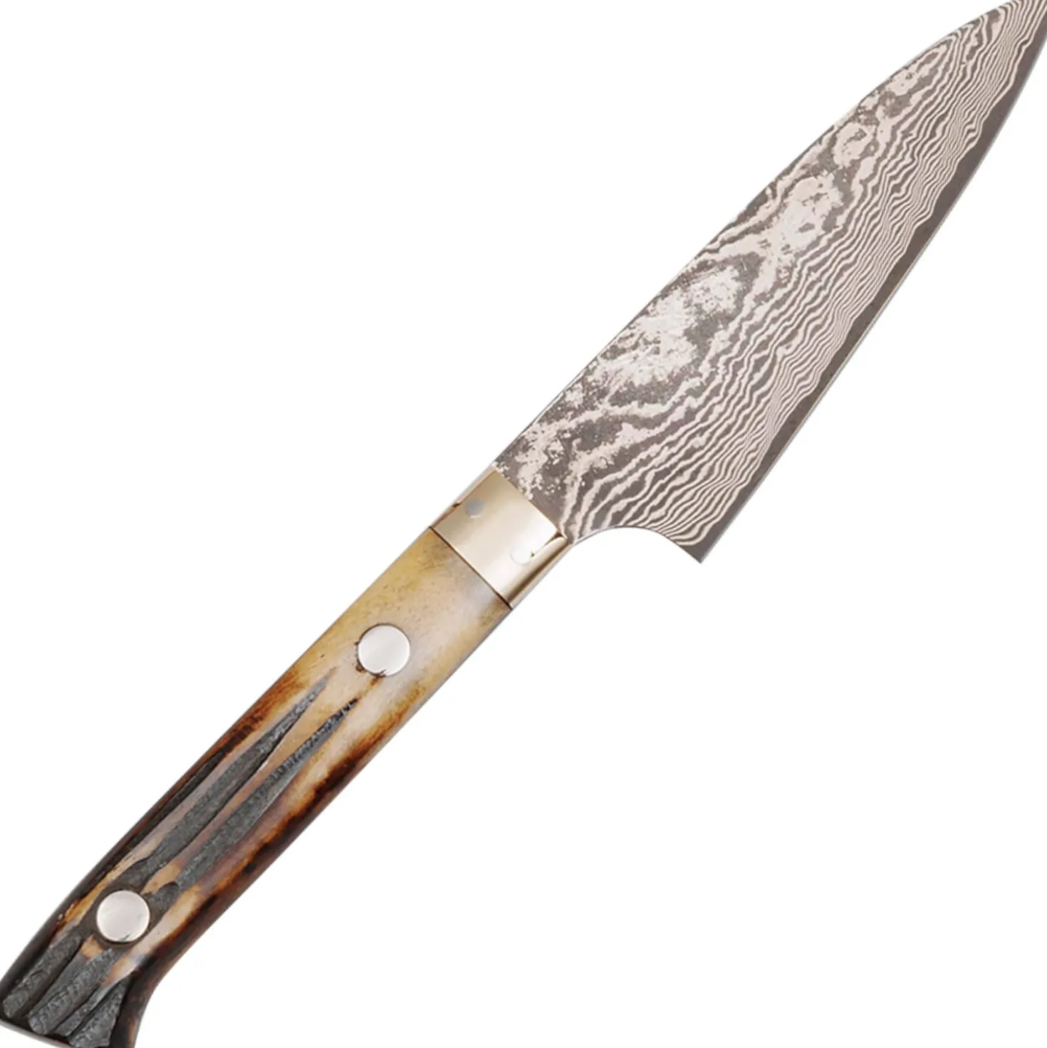 Takeshi Saji VG10 Nickel Damast Staghorn Petty 9 cm