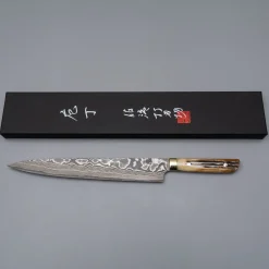 Takeshi Saji VG10 Nickel Damast Staghorn Sujihiki 27 cm
