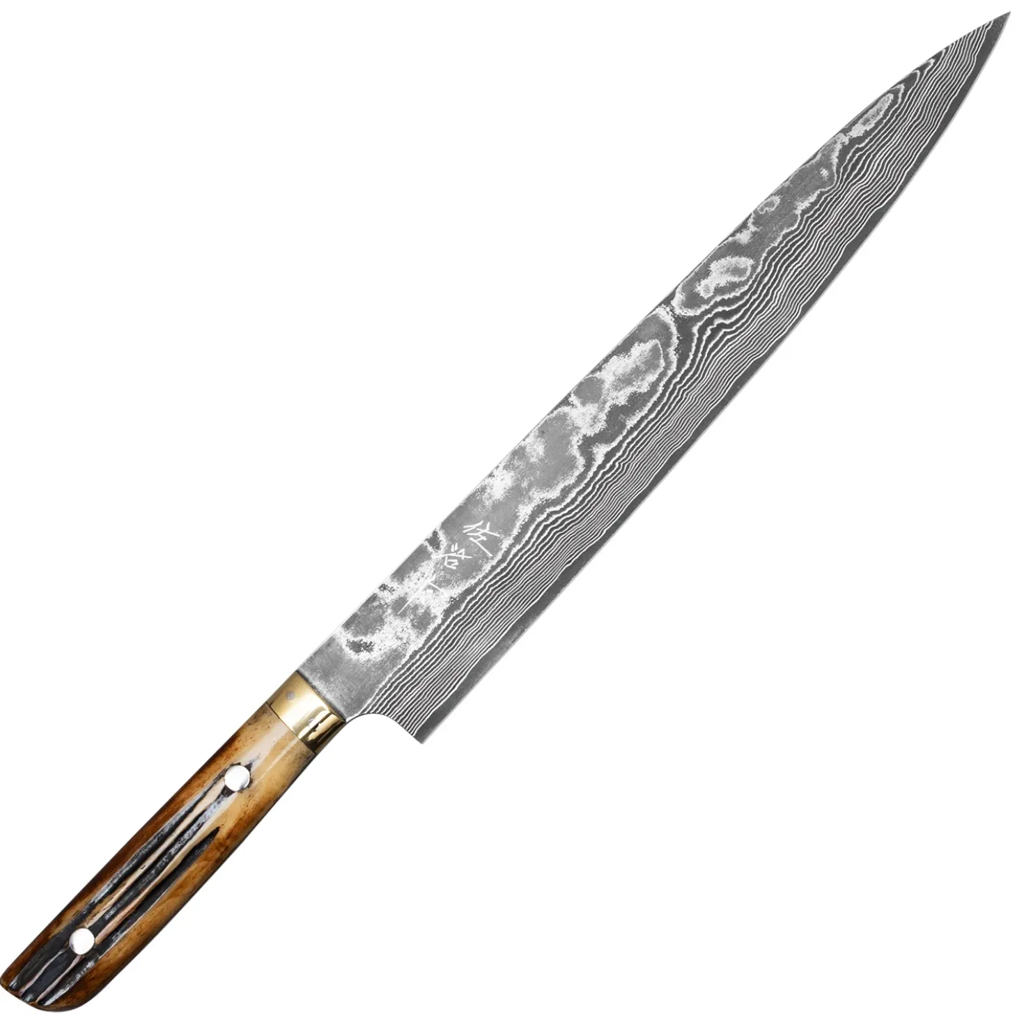 Takeshi Saji VG10 Nickel Damast Staghorn Sujihiki 27 cm