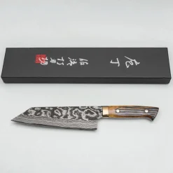 Takeshi Saji VG10 Nickel Damast Staghorn Bunka 17 cm
