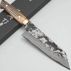 Takeshi Saji VG10 Nickel Damast Staghorn Bunka 17 cm