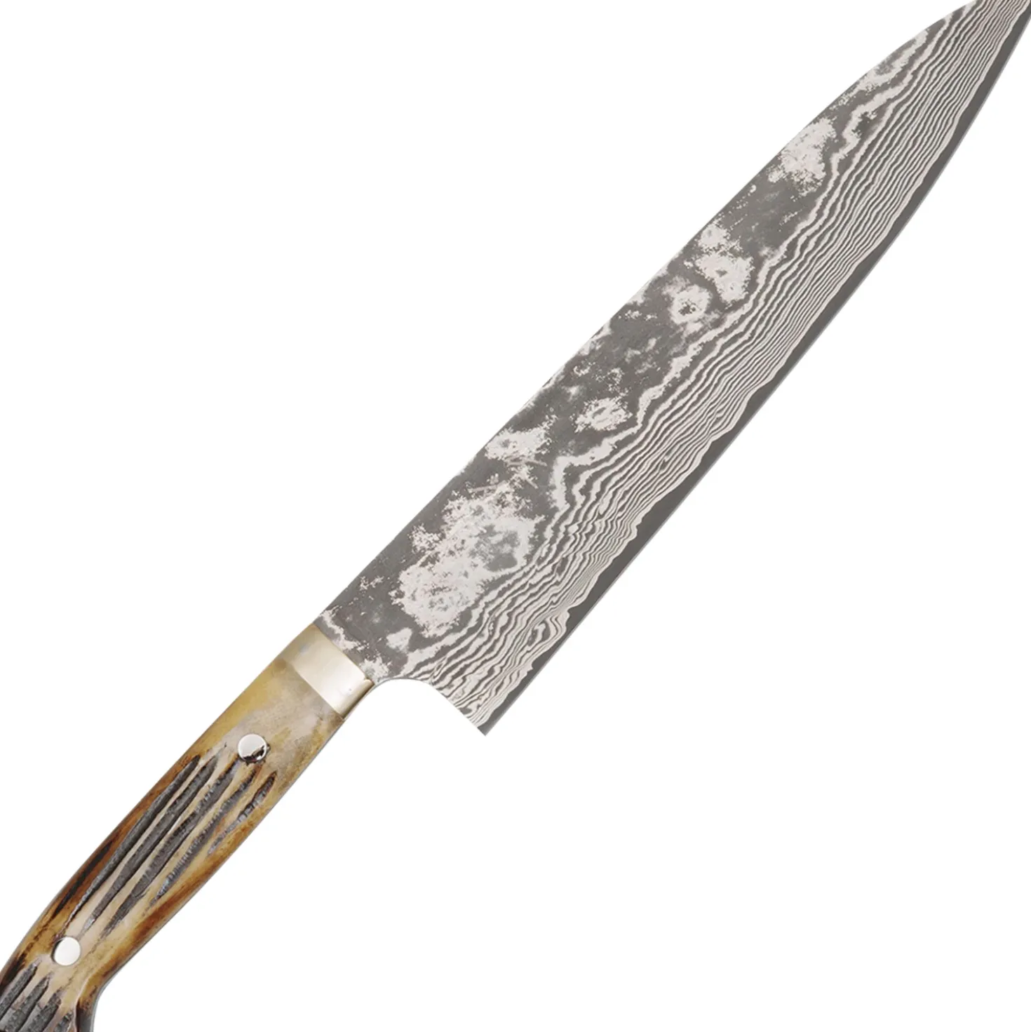 Takeshi Saji VG10 Nickel Damast Staghorn Gyuto 24 cm