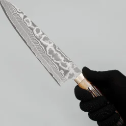 Takeshi Saji VG10 Nickel Damast Staghorn Gyuto 24 cm