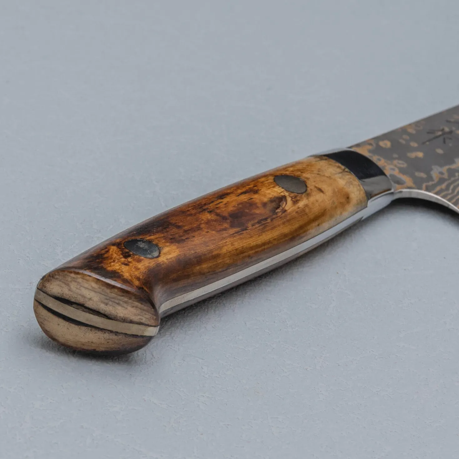 Takeshi Saji VG10 Rainbow Etched Cowhorn Petty 13 cm