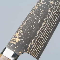 Takeshi Saji VG10 Rainbow Etched Cowhorn Santoku 16.5 cm