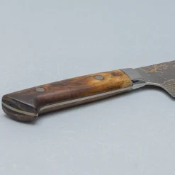 Takeshi Saji VG10 Rainbow Etched Cowhorn Santoku 16.5 cm