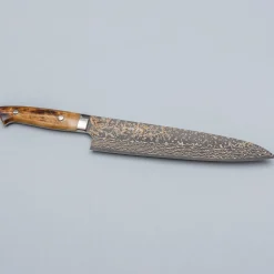 Takeshi Saji VG10 Rainbow Etched Cowhorn Nakiri 16.5 cm