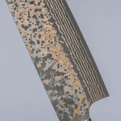 Takeshi Saji VG10 Rainbow Etched Cowhorn Nakiri 16.5 cm