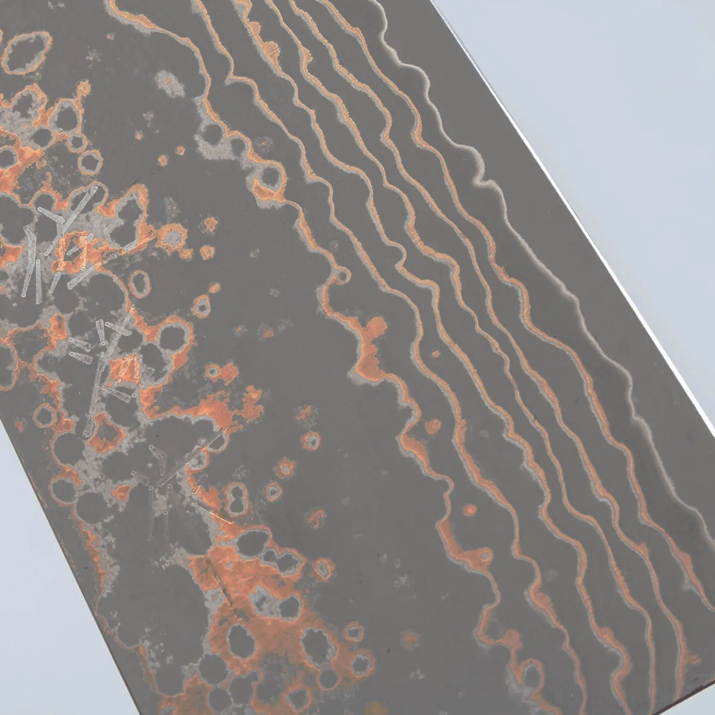 Takeshi Saji VG10 Rainbow Etched Cowhorn Bunka