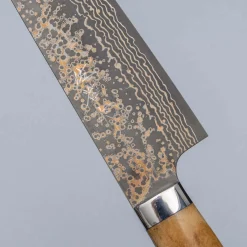 Takeshi Saji VG10 Rainbow Etched Cowhorn Gyuto 24 cm