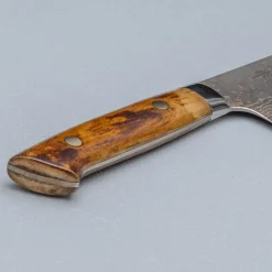 Takeshi Saji VG10 Rainbow Etched Cowhorn Gyuto 21 cm
