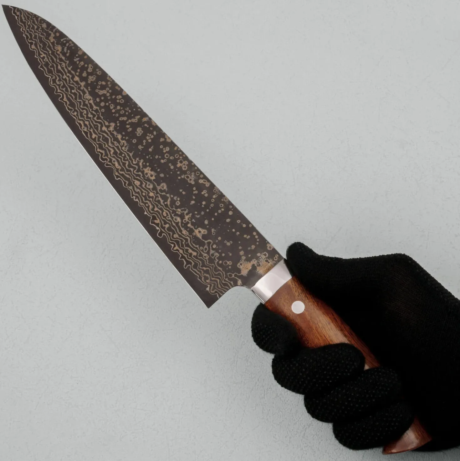 Takeshi Saji VG10 Rainbow Ironwood Gyuto 24 cm