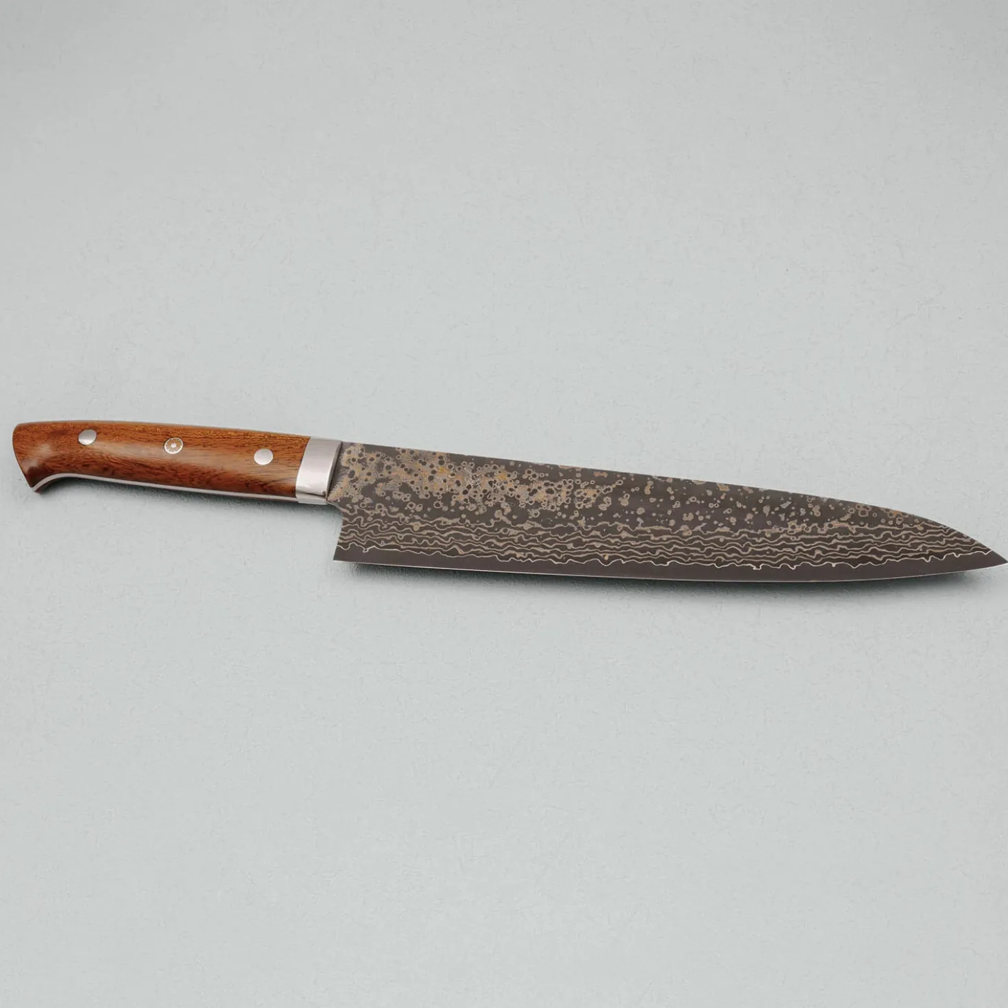 Takeshi Saji VG10 Rainbow Ironwood Gyuto 24 cm