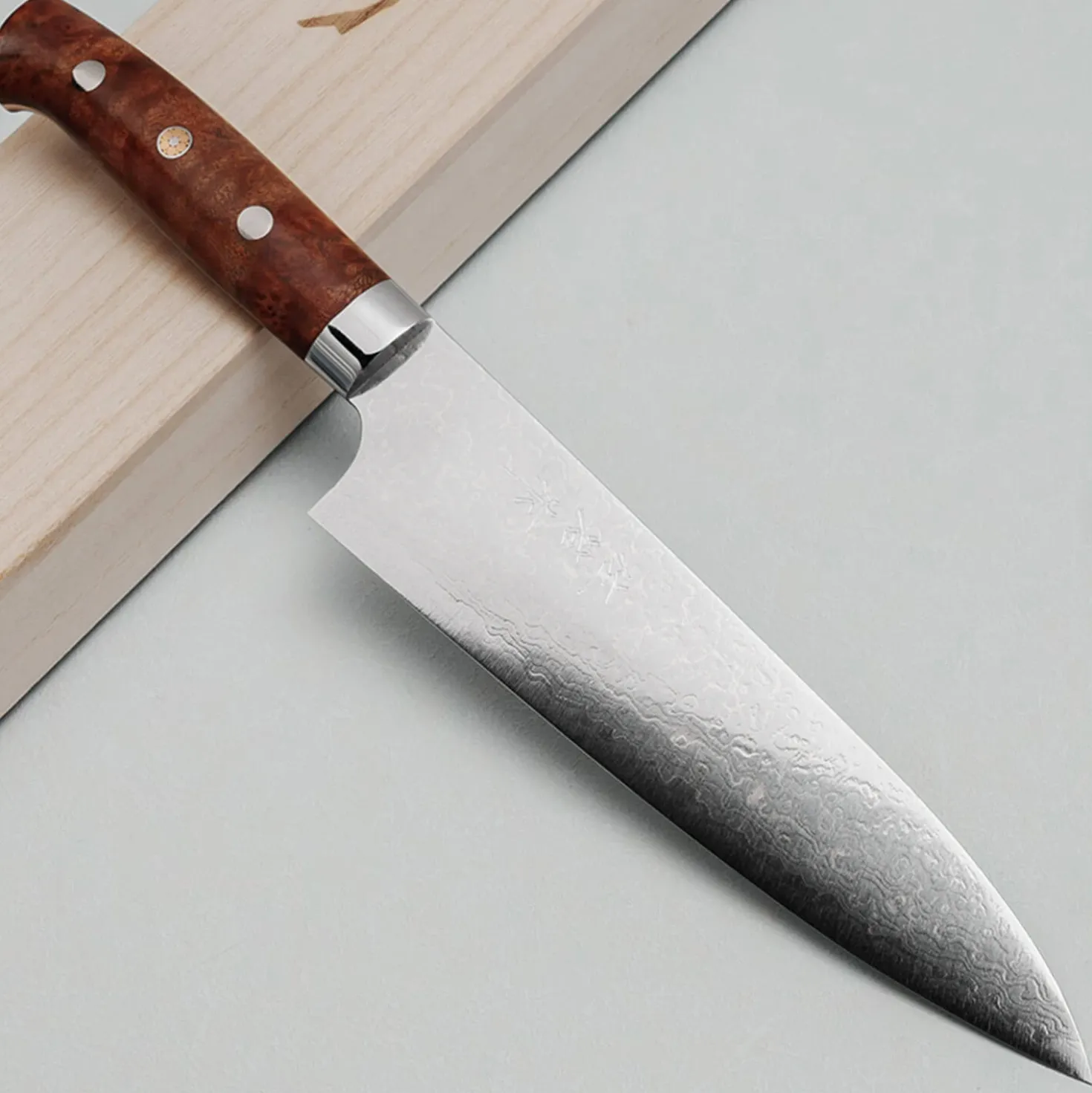 Takeshi Saji VG10 Rainbow Quince Gyuto 18 cm