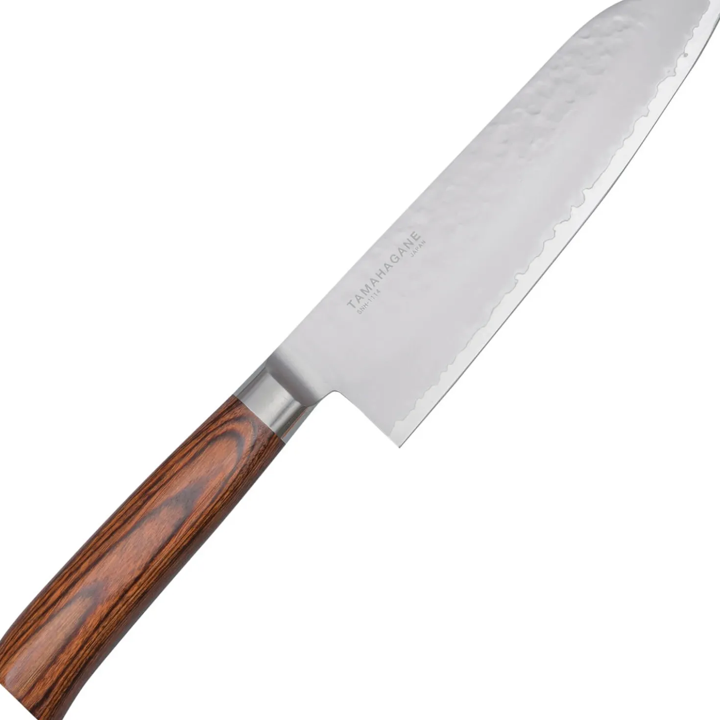 Tamahagane Tsubame Brown Santoku 17.5 cm