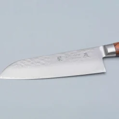 Tamahagane Tsubame Brown Santoku 17.5 cm