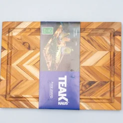 TeakHaus Teakhouten Plank Met Sapgeul 36 x 26 cm