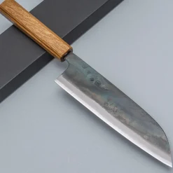 Tosa Tsukasa Shirogami Kurouchi Santoku 18 cm