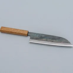 Tosa Tsukasa Shirogami Kurouchi Santoku 18 cm
