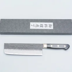 Tsunehisa Aogami Super Nashiji Kurouchi Western Black Nakiri 16.5 cm