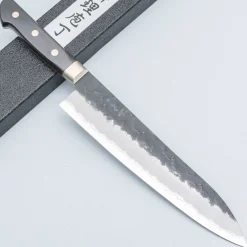 Tsunehisa Aogami Super Nashiji Kurouchi Western Black Gyuto 21 cm