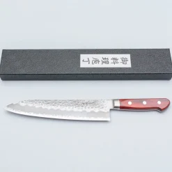 Tsunehisa Aogami Super Tsuchime Migaki Western Red Gyuto 21 cm