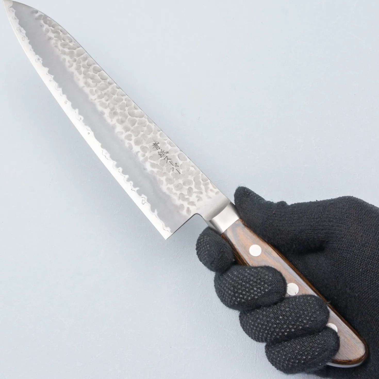 Tsunehisa Aogami Super Tsuchime Migaki Western Brown Gyuto 21 cm