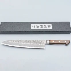 Tsunehisa Aogami Super Tsuchime Migaki Western Brown Gyuto 21 cm