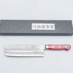 Tsunehisa Aogami Super Tsuchime Migaki Western Red Nakiri 16.5 cm