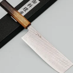 Tsunehisa AUS10 Nawame Damast Nakiri 16.5 cm