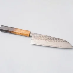 Tsunehisa AUS10 Nawame Damast Santoku 17 cm