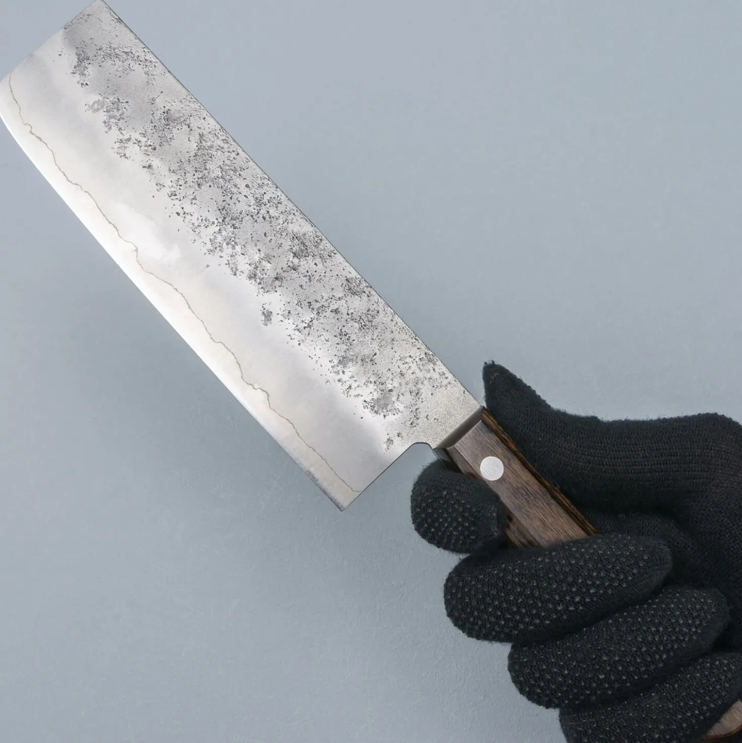 Tsunehisa Ginsan Nashiji Brown Nakiri 16.5 cm
