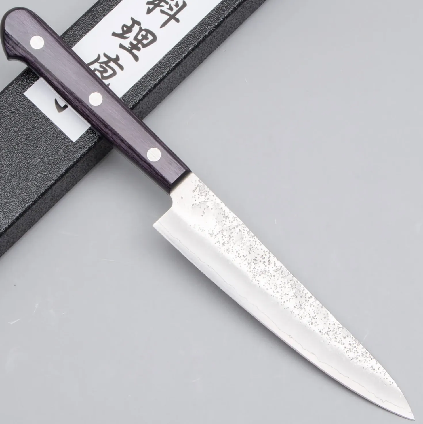 Tsunehisa Ginsan Nashiji Purple Petty 13 cm