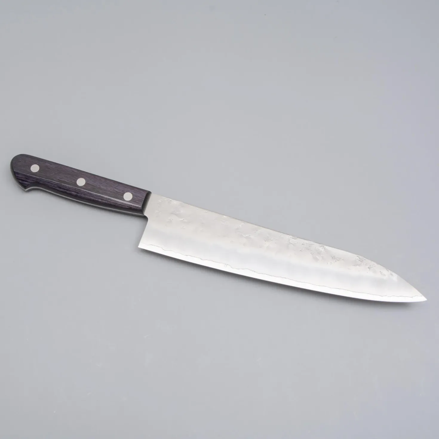 Tsunehisa Ginsan Nashiji Purple Gyuto 21 cm