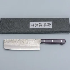 Tsunehisa Ginsan Nashiji Purple Nakiri 16.5 cm