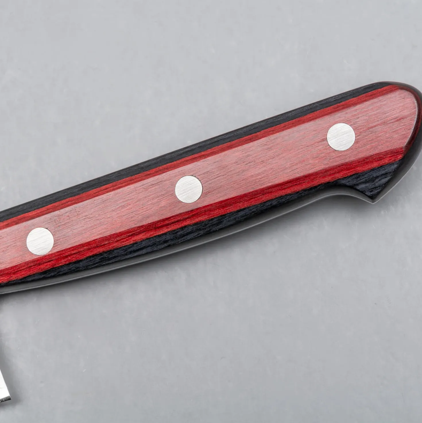 Tsunehisa Ginsan Nashiji Red Santoku 17 cm