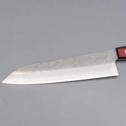 Tsunehisa Ginsan Nashiji Red Santoku 17 cm